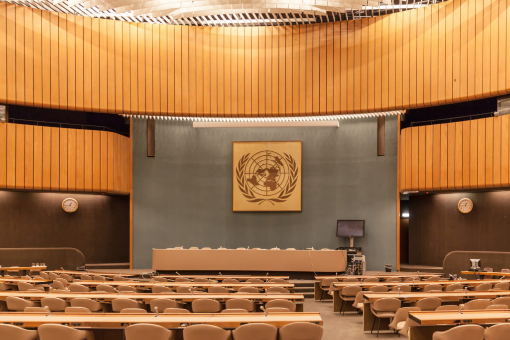 Parlamentssal Kyotoprotokoll UN