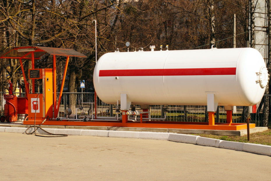 Erdgas Tankstelle
